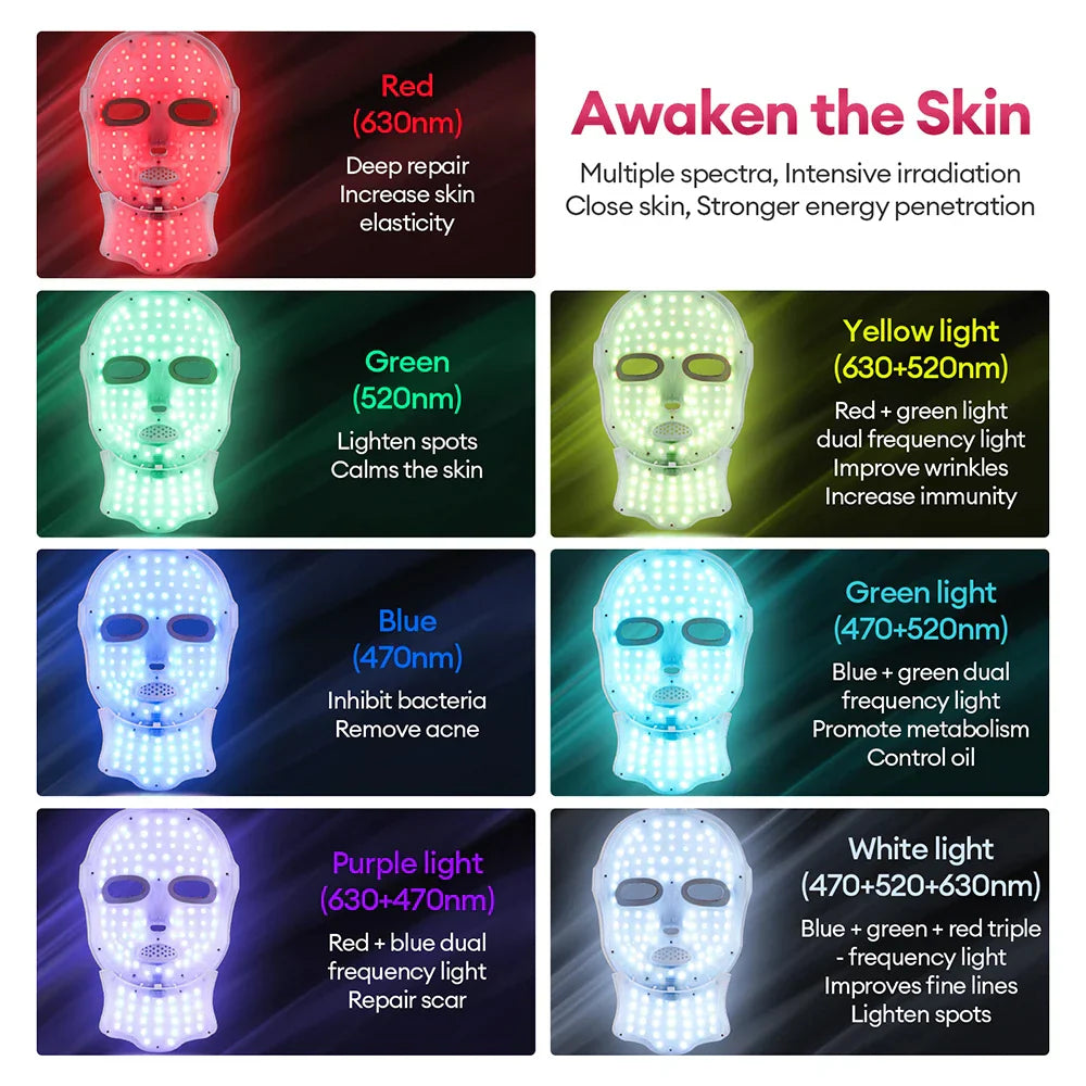 Elityskin™ 7-Color LED Face & Neck Beauty Mask
